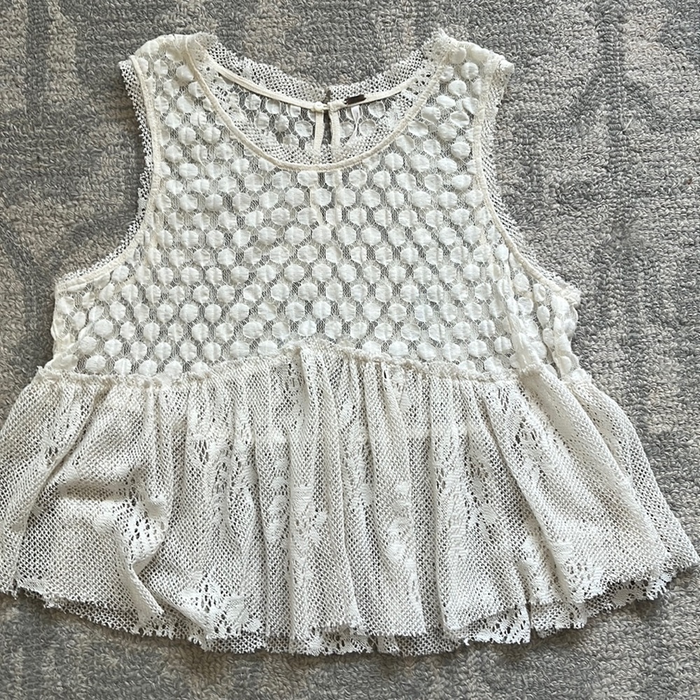 Free People woven tank Size small